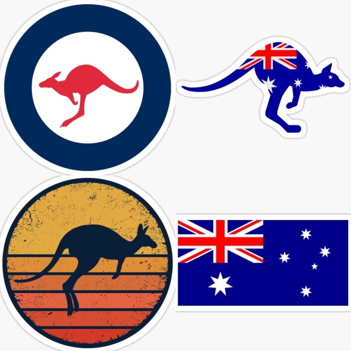 Car Accessories Australia - Stiker Bumper Kangaroo Zone Australia, Aksesori