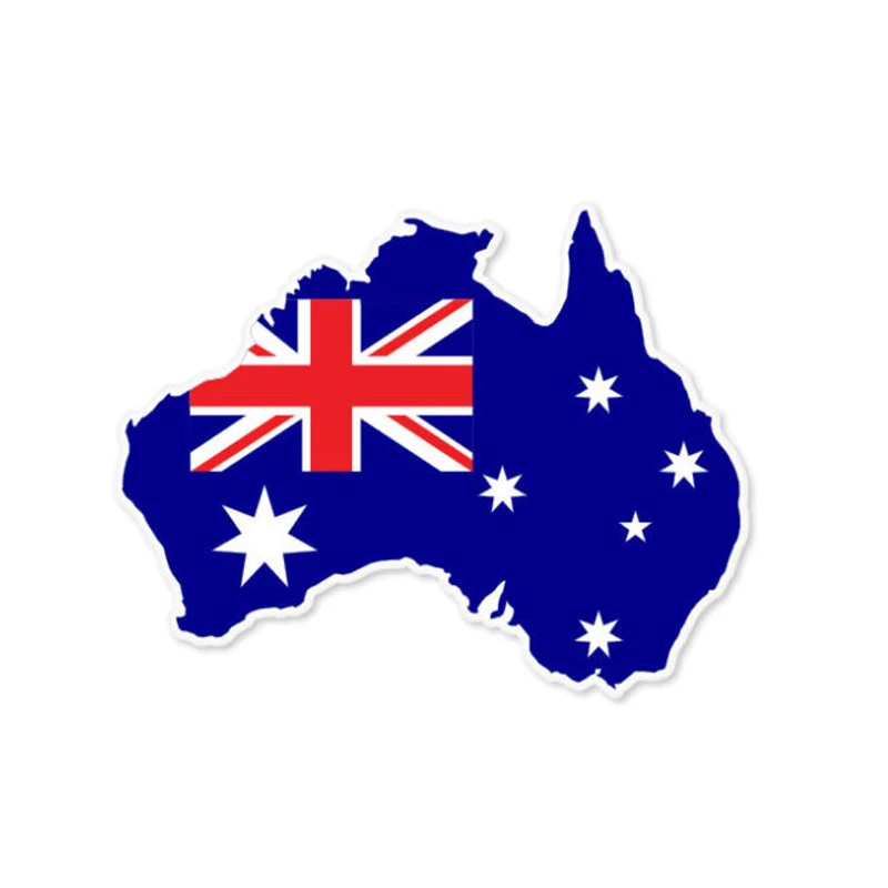 Car Accessories Australia - Desain baru bendera peta Australia stiker