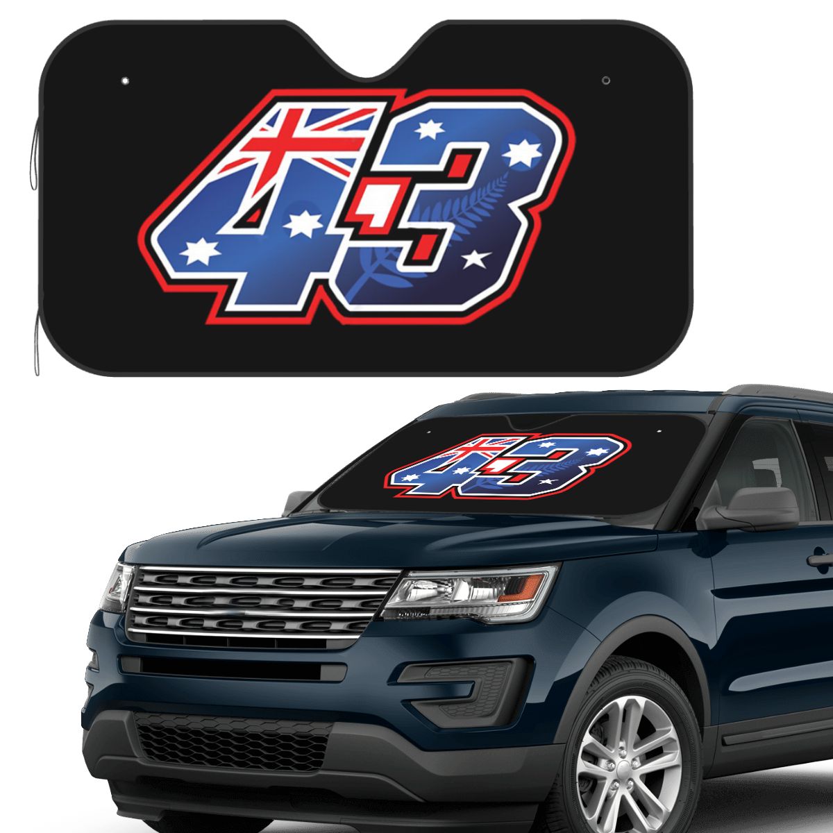 Car Accessories Australia - Jack Miller Nomor 43 Australia Sunshade