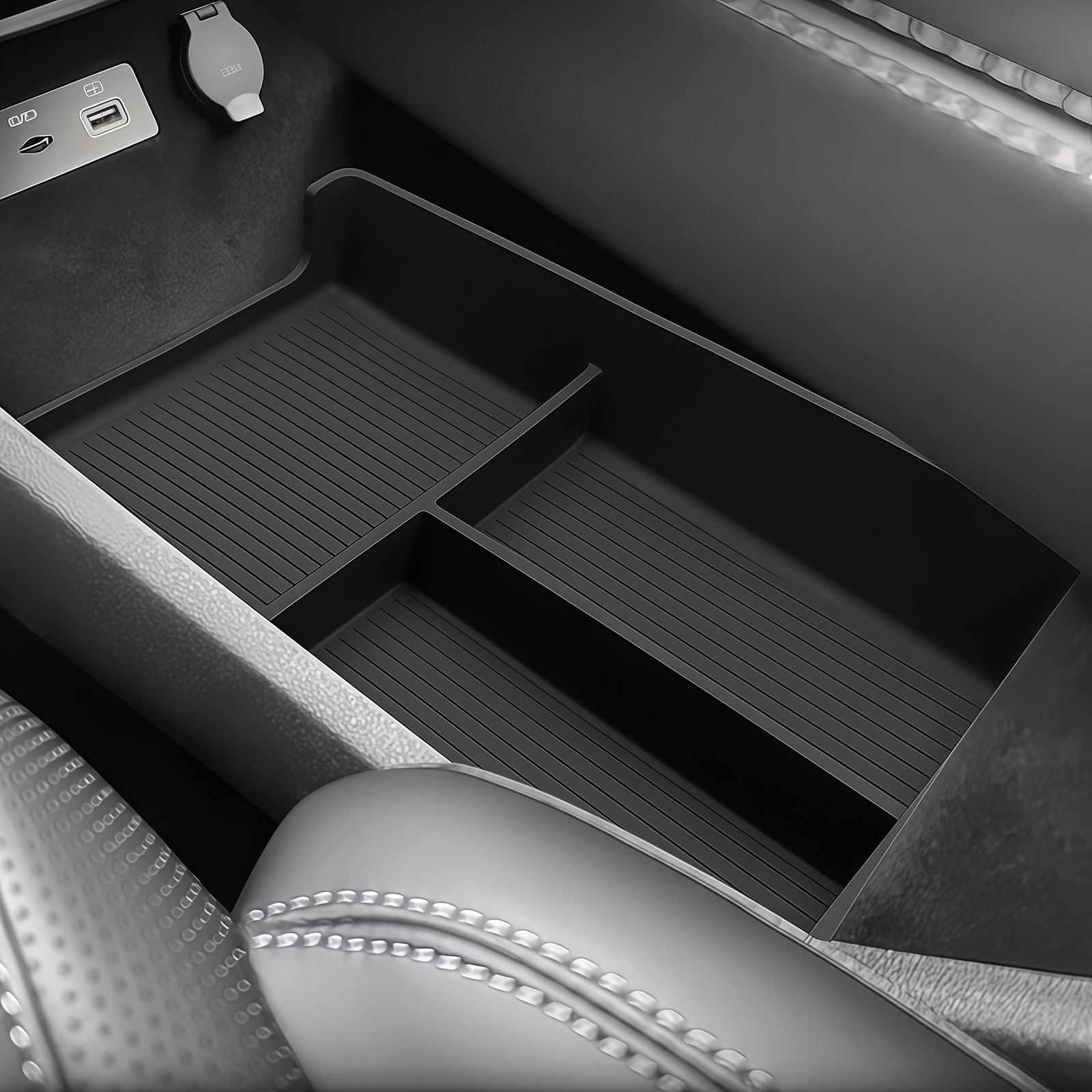 Car Seat Organizer - Baki Penyimpanan Bawah Konsol Tengah untuk