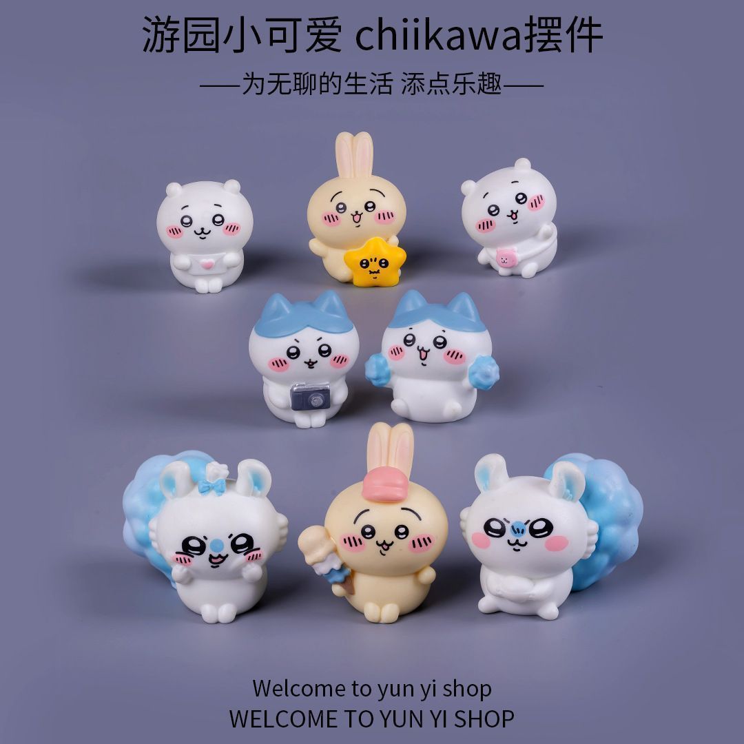 Car Accessories For Decoration - Figur mini Chiikawa untuk dekorasi mobil
