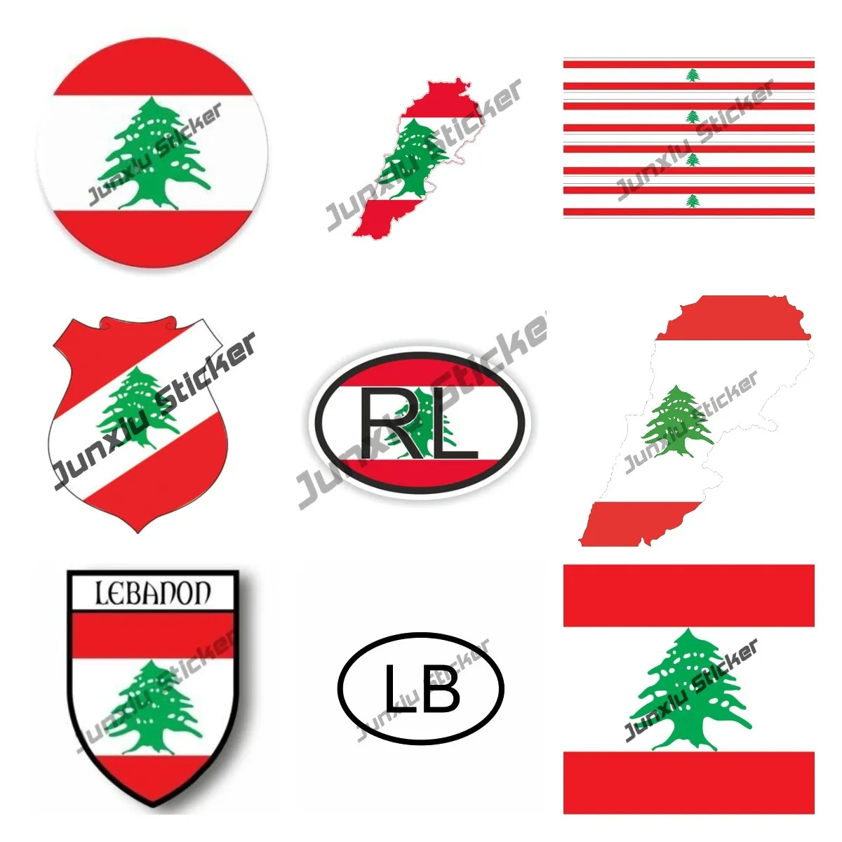 Car Accessories Lebanon - Lebanon Decal Aksesori Mobil Peta dengan