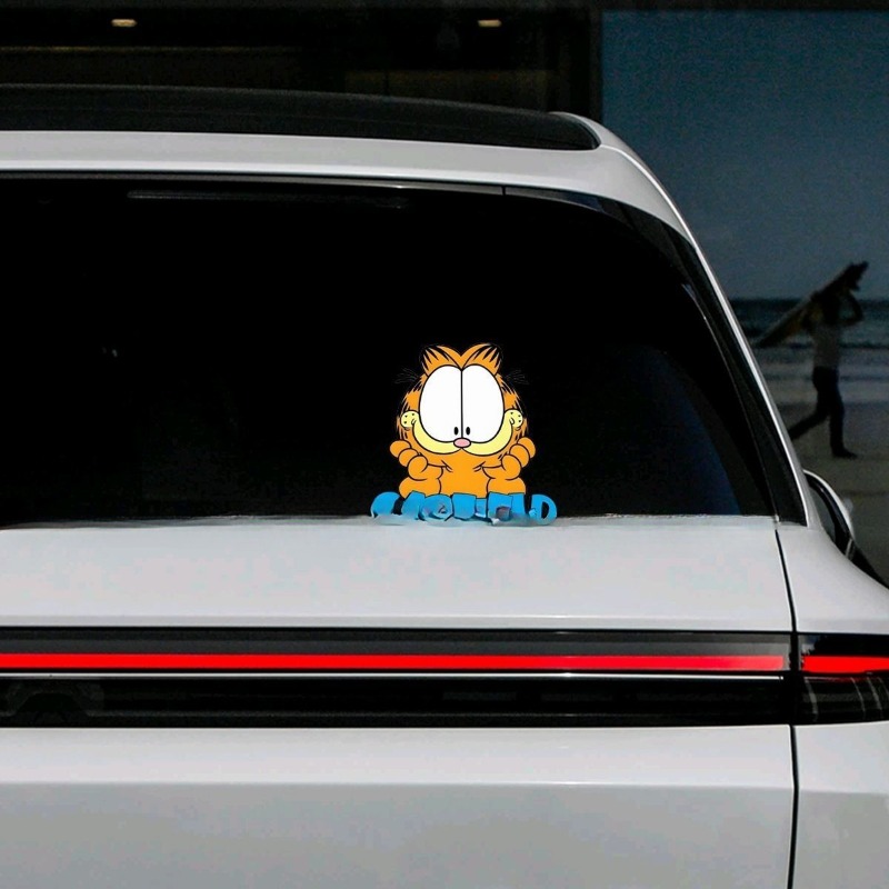 Stiker mobil Garfield kartun k - Car Accessories For Decoration ulasan dan harga