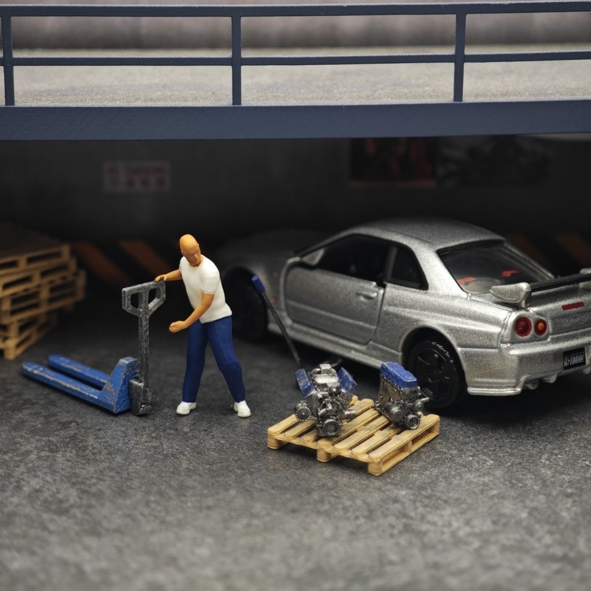 1:64 Dekorasi Adegan Bengkel P - Car Accessories For Decoration ulasan dan harga