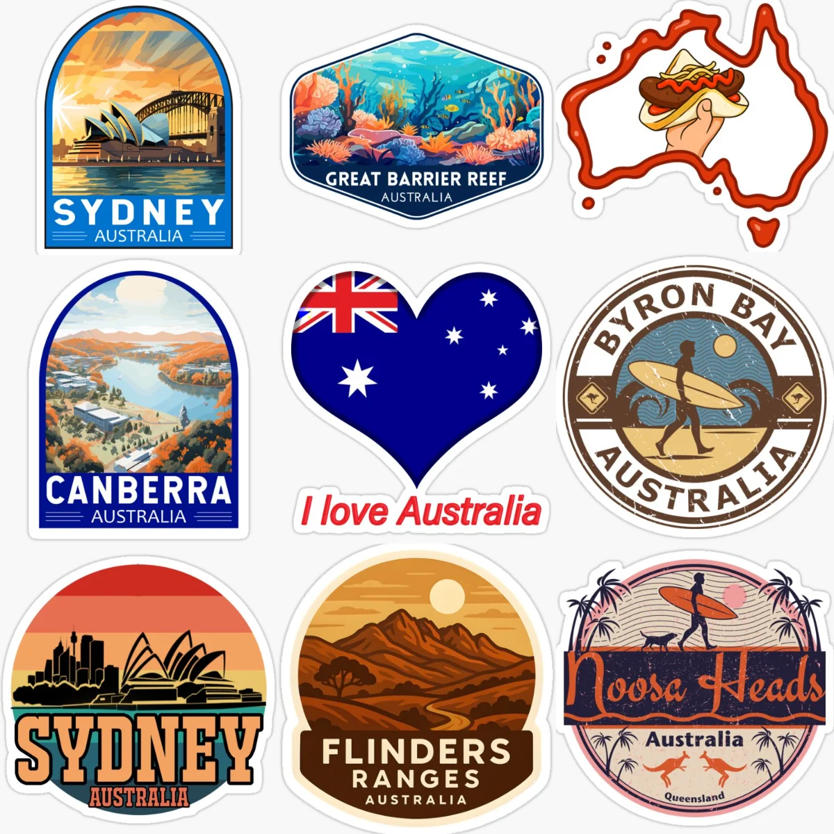 Stiker Mobil Kreatif Tahan Air - Car Accessories Australia ulasan dan harga