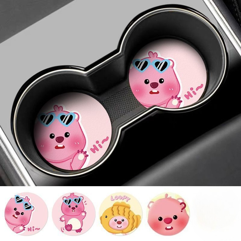 Alas Gelas Mobil Kartun Kreati - Car Accessories For Decoration ulasan dan harga