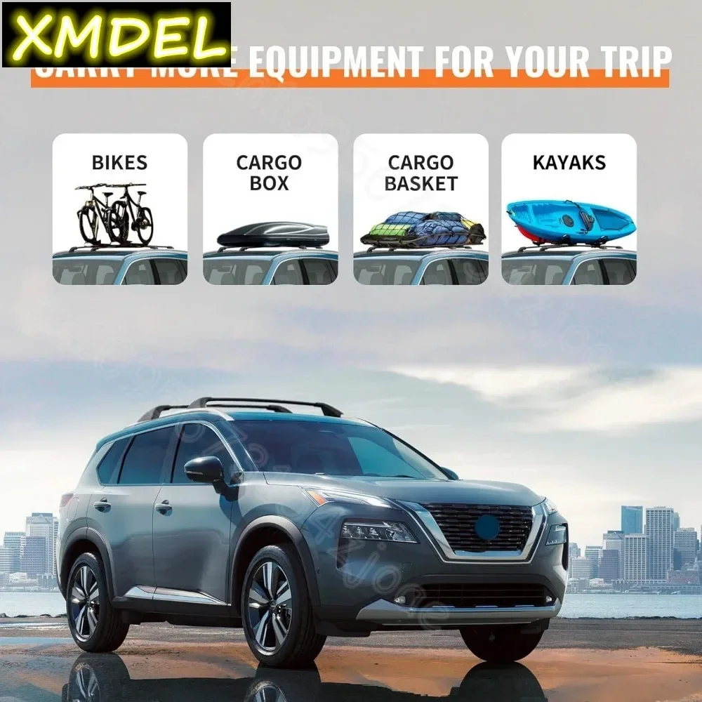 Untuk Nissan Rogue SV SL Plati - Car Roof Rack Cross Bar ulasan dan harga