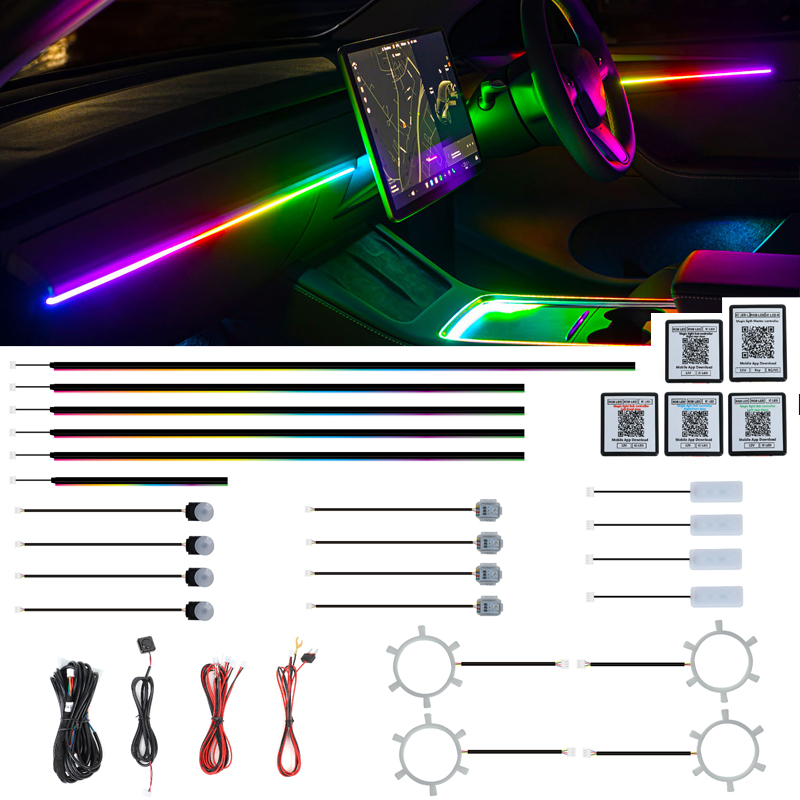 Lampu Ambient Kustom Pabrik, M - Led Interior Ambient Light ulasan dan harga